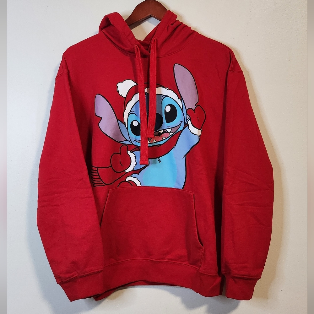 Disney Stitch Red Christmas Hoodie